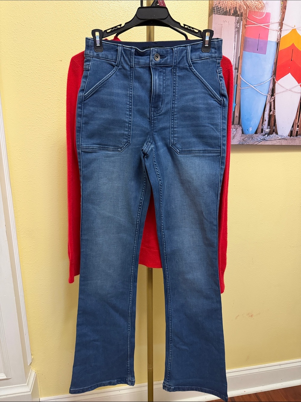 Sanctuary Blue Flare Jeans - Mid Wash